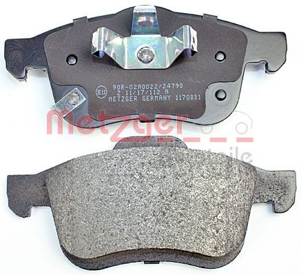 METZGER 1170831 Bremsbelagsatz, Scheibenbremse